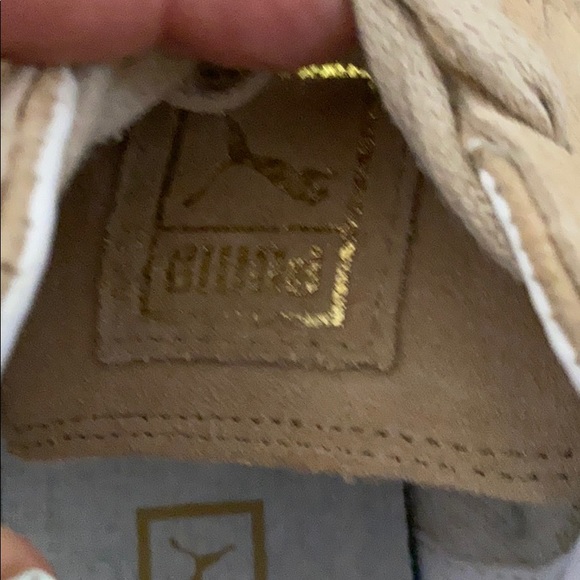 Puma Beige Snake Skin shimmer Gym Shoe - Picture 7 of 11